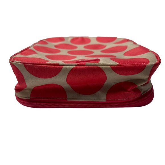 Thirty-One Chillicious THERMAL Zipper Lunchbox Cream With Pink Polka Dots - Picture 6 of 10